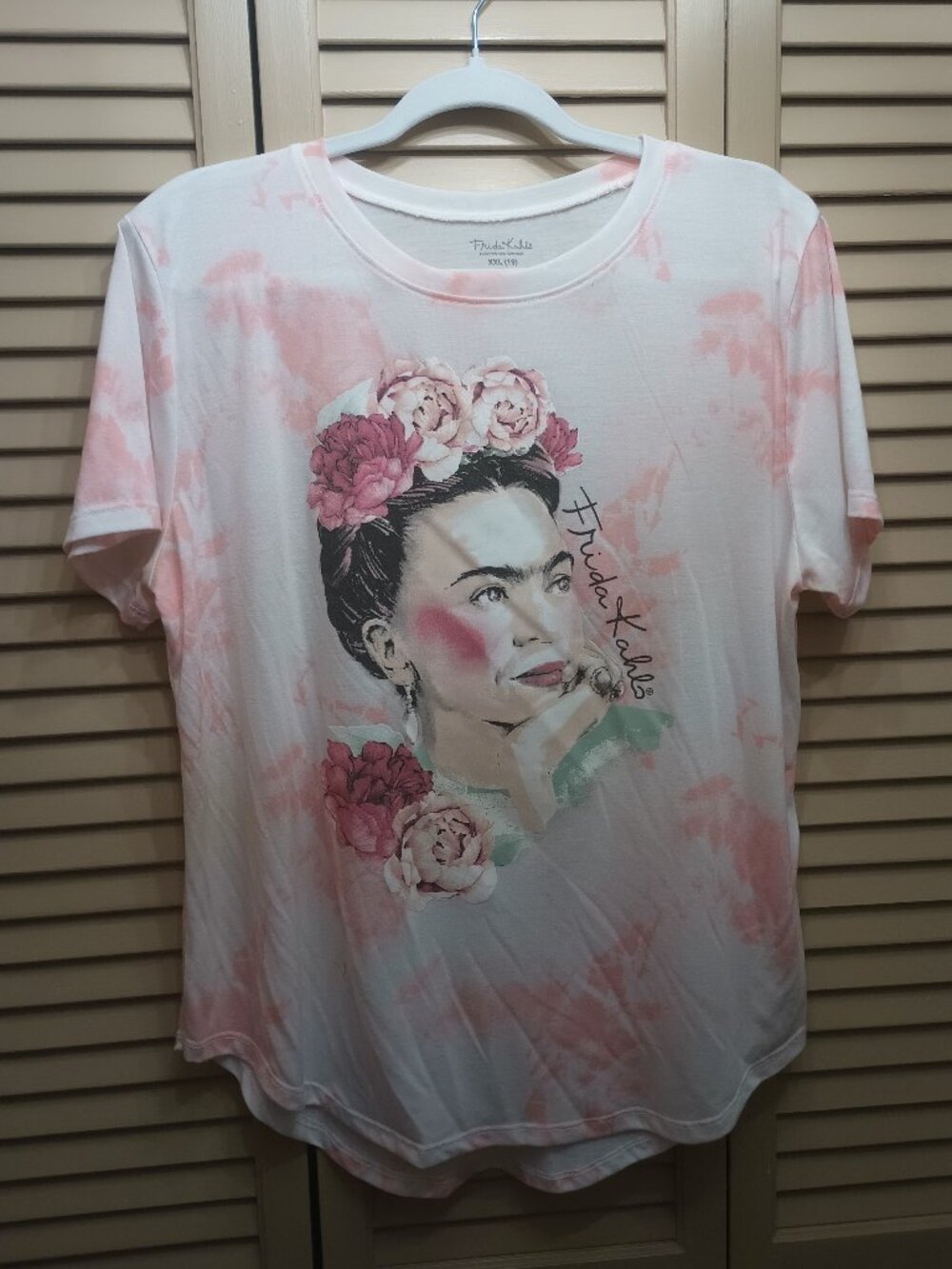 Frida Kahlo Tie Dye Short Sleeve T-shirt Sz XXL